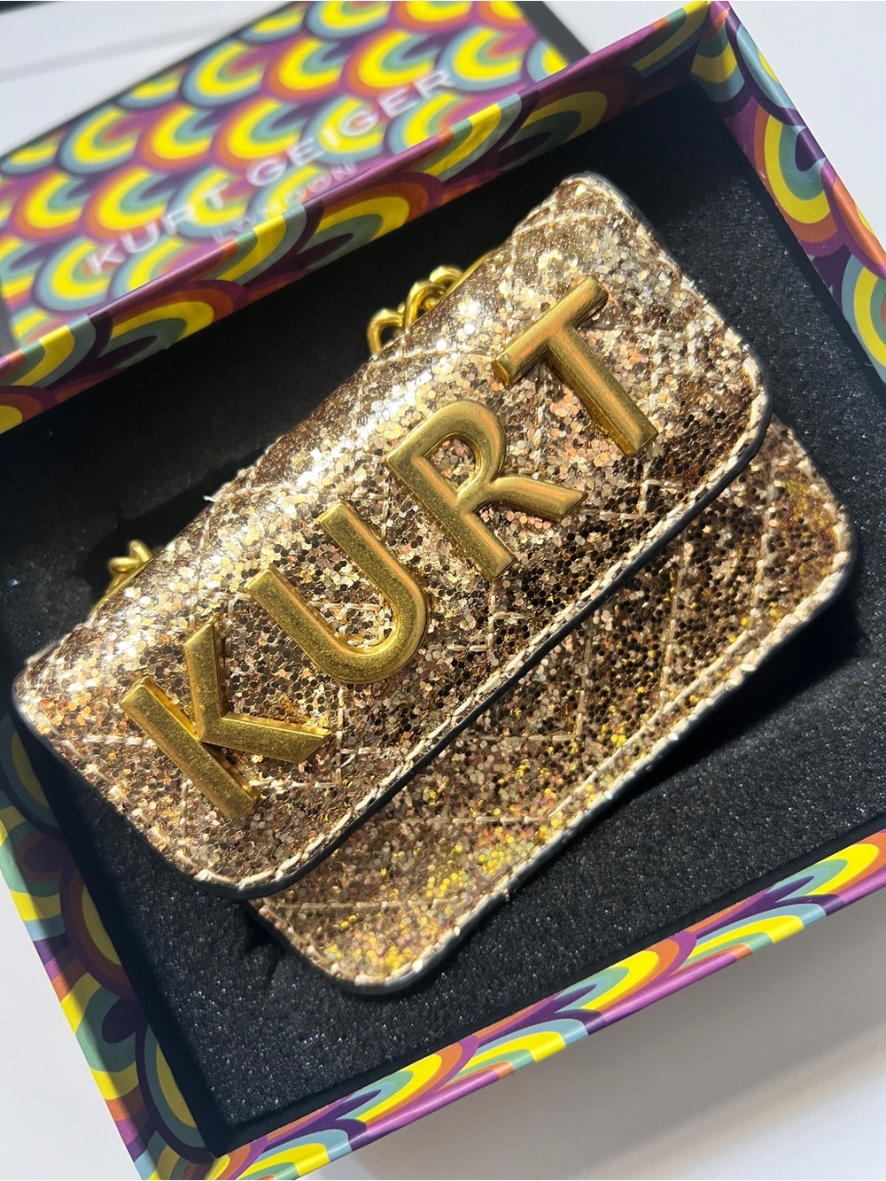 Chic Gold Crossbody